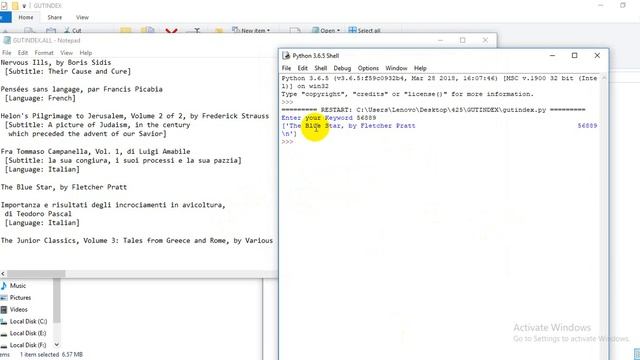 Searching long text file with python смотреть онлайн