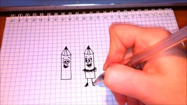 Простые рисунки #57 Карандаши. смотреть онлайн