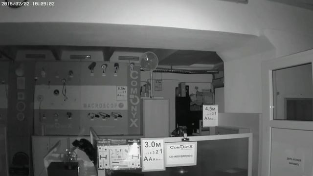 Купольная IP-камера CO-i40DY2IRP(HD2). Офис ночь. смотреть онлайн