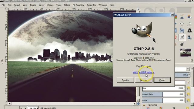 GIMP Tutorial 109 Help Menu смотреть онлайн