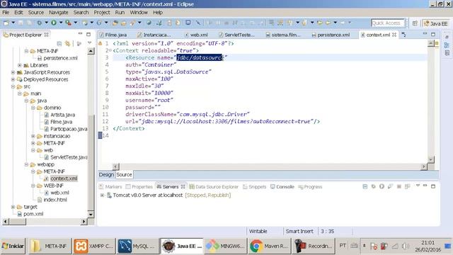 Java Web Acadêmico 07 Salvando a instância na base de dados смотреть онлайн