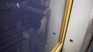 Russia, Moscow, metro ride from Ки́евская to Краснопре́сненская