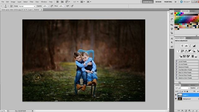 Make Brown Grass Green- Photoshop смотреть онлайн