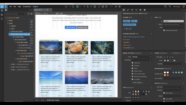 Working with Bootstrap modals in Pinegrow Web Editor смотреть онлайн