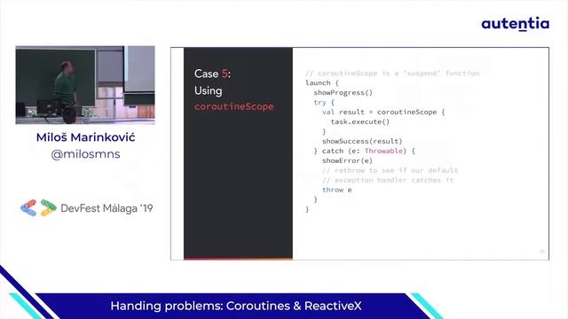 Handing problems, Coroutines & ReactiveX - Miloš Marinković смотреть онлайн
