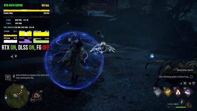 Hogwarts Legacy | RTX 4070 SUPER | 1440p, ULTRA, RTX ON, DLSS ON / OFF, FG ON / OFF смотреть онлайн