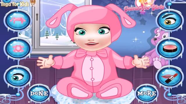 Baby Elsa Great Makeover ▬ Эльза, крутой макияж, игра для девочек смотреть онлайн