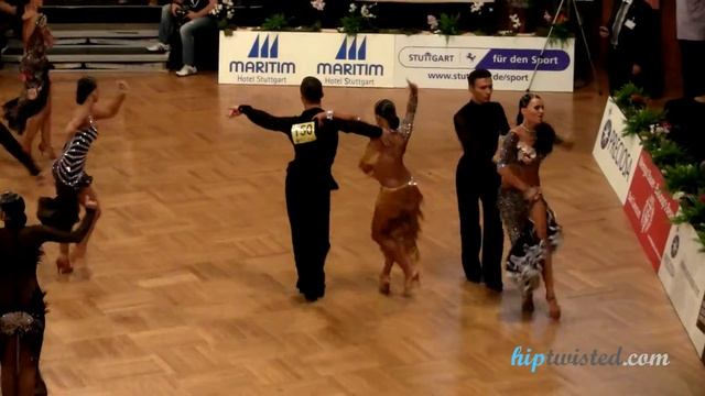 Andrey Zaitsev - Anna Kuzminskaya, GOC Stuttgart 2012, WDSF Grand Slam latin, 4. round - samba смотреть онлайн