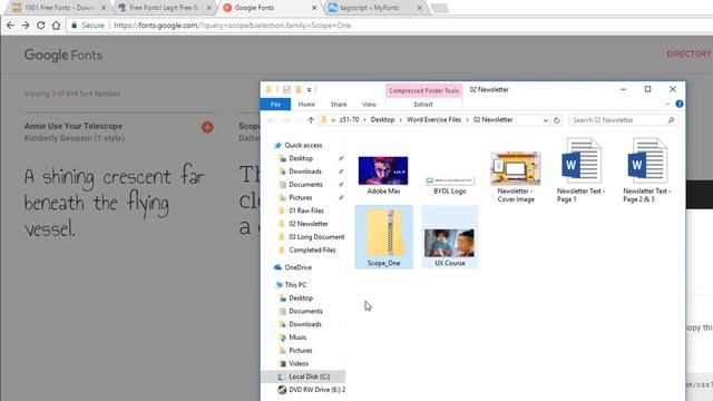 Installing new fonts in Microsoft Word - Word 2016 Tutorial [15/52] смотреть онлайн