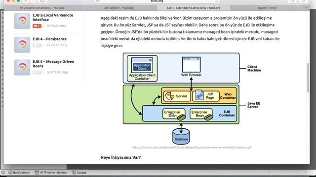 EJB Dersleri 1- EJB Nedir? EJB'ye Giriş смотреть онлайн