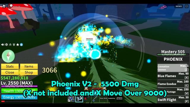 All Devil Fruit Damage And Showcase (600 Mastery) (Blox Fruits Update 21) [Roblox]