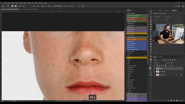 Как быстро убрать прыщи в Фотошопе! смотреть онлайн