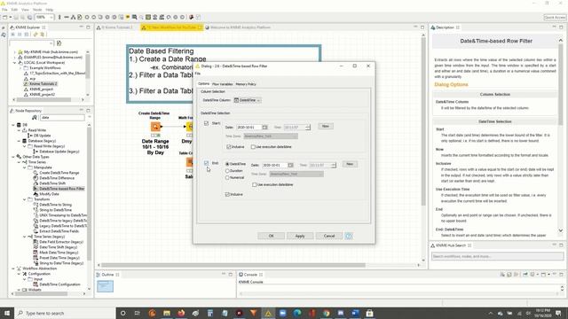 Knime Filtering by Date Fields смотреть онлайн