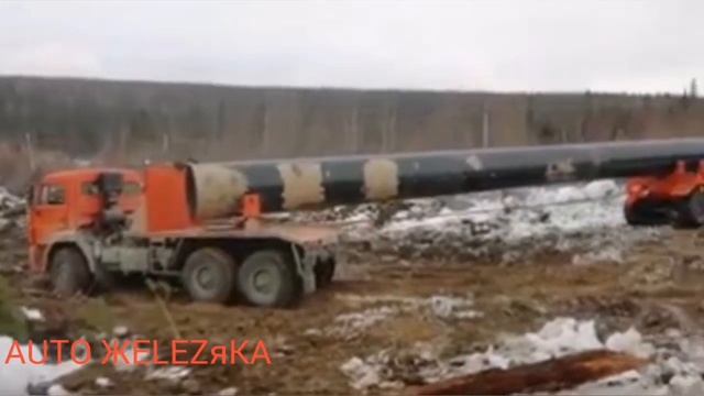 Работа на КАМАЗе плетевозе,на севере вахтой, Дороги Севера смотреть онлайн