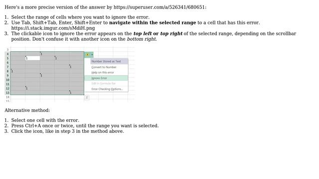 Ignore multiple "number stored as text" errors at once (6 Solutions!!) смотреть онлайн