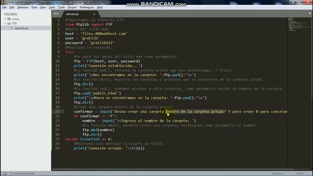 Protocolo de Transferencia de Archivos - FTP // Python - Script смотреть онлайн