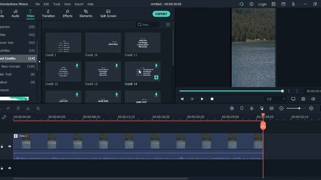 How to Add Rolling End Credits in Filmora | Filmora Tutorial смотреть онлайн