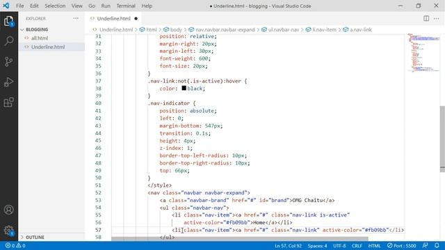Designing Amazing Navbar with Underline Animation Using Bootstrap 4 смотреть онлайн