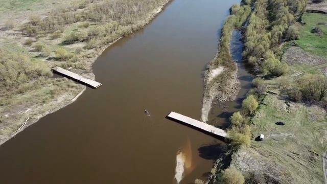 "останки" моста через Суру с. БАРЫШСКАЯ СЛОБОДА смотреть онлайн