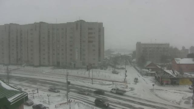 снегопад 04 апреля 2011 г. Сургут смотреть онлайн
