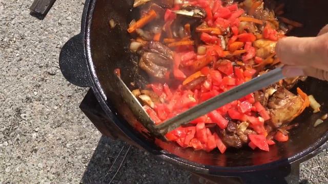 Нохат, нухат шурпа из баранины в казане. Пошаговый рецепт. смотреть онлайн