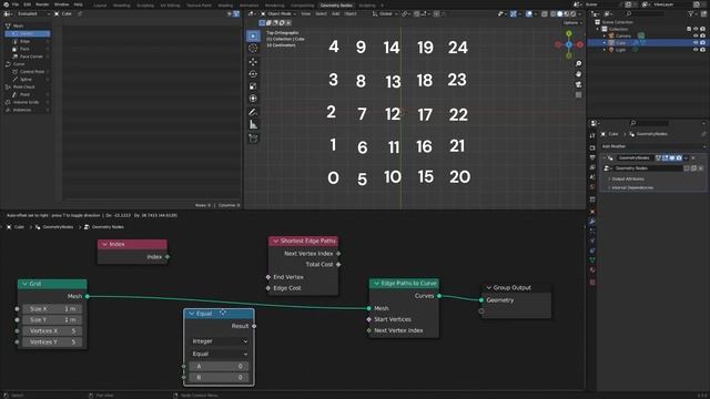 The very basics of shortest edge paths node (Blender, Geometry nodes) смотреть онлайн