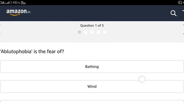 'Ablutophobia' is the fear of? | Amazon quiz answers смотреть онлайн