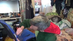 зашиваю компьютерный   стул