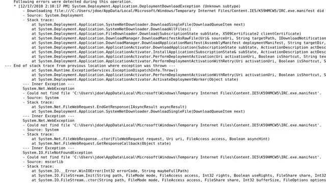 Unable to access ilo using .Net or Java irc.exe.manifest did not succeed смотреть онлайн