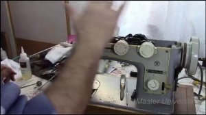 Швейная машина Подольск 142. Чистка, смазка. Устраняем обрыв нити. Часть 2. Видео №4.