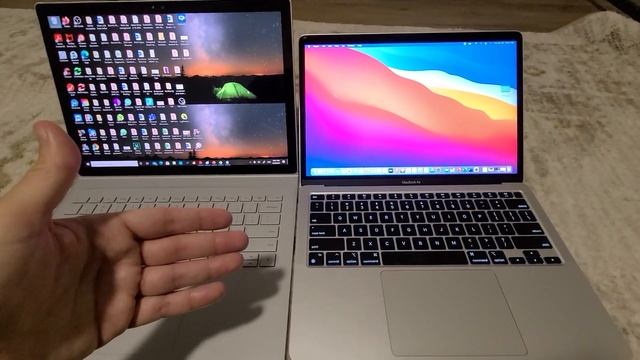Windows Surface Book i7 VS MacBook Air M1 Full Comparison смотреть онлайн