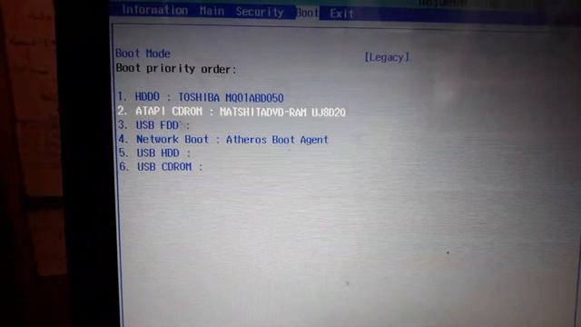 boot menu ACER ASPIRE смотреть онлайн