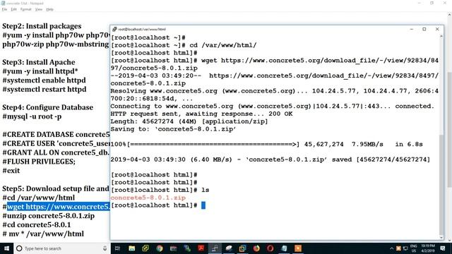 How to install #concrete 5 centos 7 смотреть онлайн