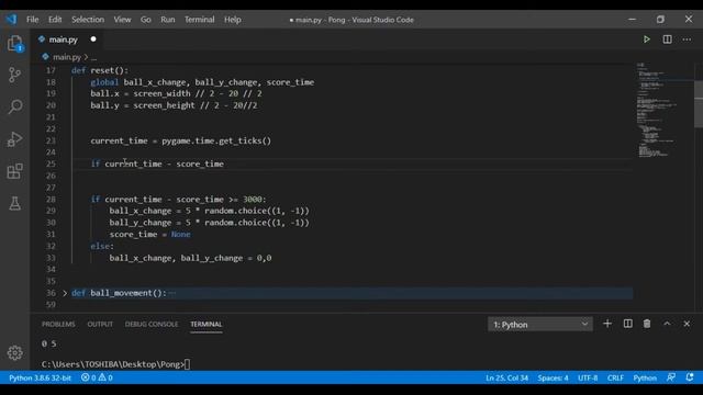 Pygame Tutorial. Pong game #8 смотреть онлайн