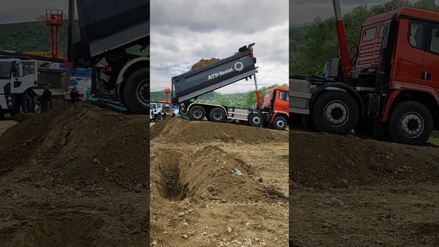 O basculantă Truston își demonstrează capacitățile de operare a benei смотреть онлайн