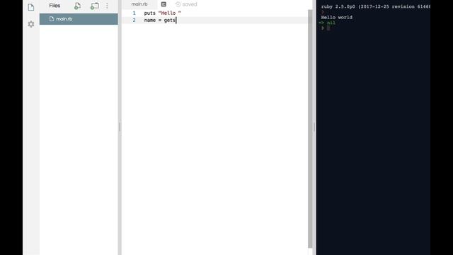 How to write hello world in ruby! смотреть онлайн