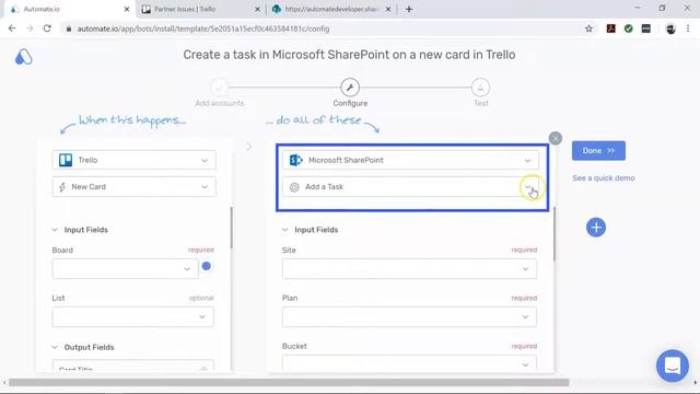 Microsoft SharePoint Trello integration ✉️ Add tasks in Microsoft SharePoint on new Trello cards смотреть онлайн