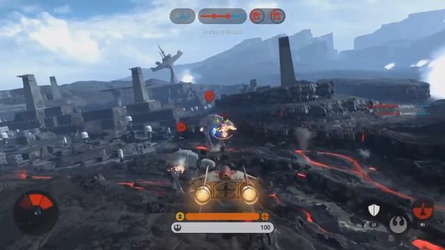 STAR WARS Battlefront - Gameplay Com Naves #2