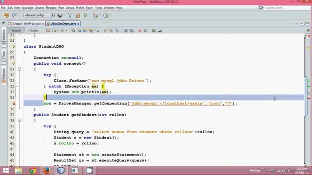 16.7 Java Database Connectivity with DAO Example part 2 смотреть онлайн