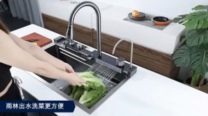 FUNNY CLUB Многофункциональная мойка с двумя водопадами