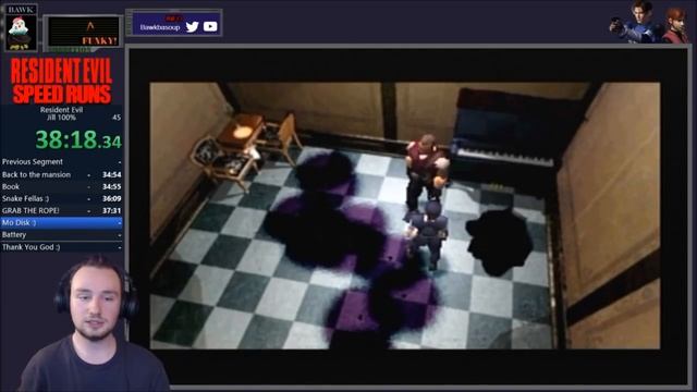 (PS1) (World Record) Resident Evil - Jill 100% No Damage Glitchless Speed Run - 1:12:45 смотреть онлайн