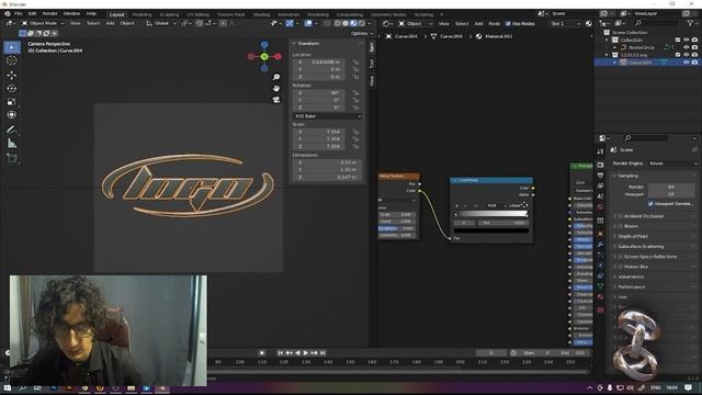 Y2K 3D LOGO ANIMATION IN BLENDER (TUTORIAL) смотреть онлайн