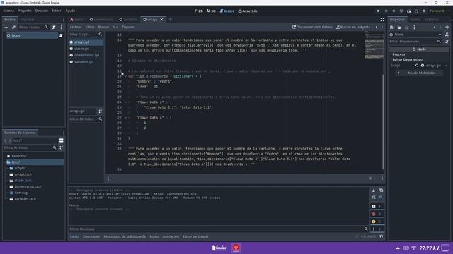 Curso GODOT 4, INTRODUCCIÓN [04] Aprende a PROGRAMAR en GDSCRIPT 2.0 | Indie Game Dev смотреть онлайн