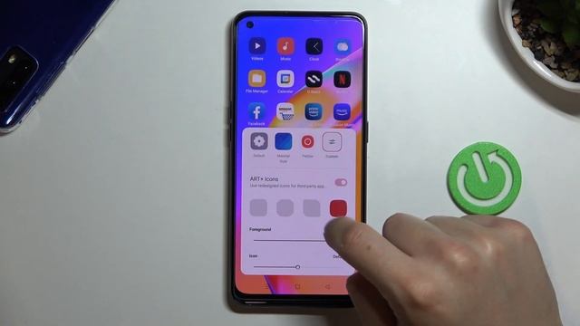 Как выглядят стили значков на телефоне Oppo A94 5G / Стиль иконок на телефоне Oppo A94 5G смотреть онлайн