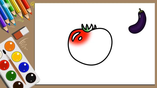 Как нарисовать овощи | Мультик раскраска | How to Draw vegetables | Сartoon coloring | смотреть онлайн