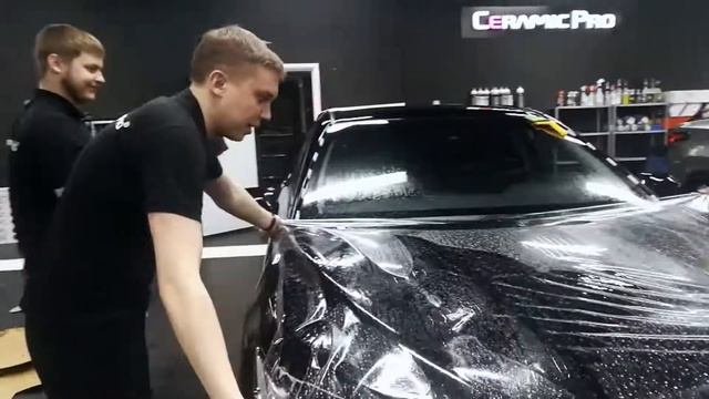 Тойота Камри - защита передней части кузова защитной пленкой.