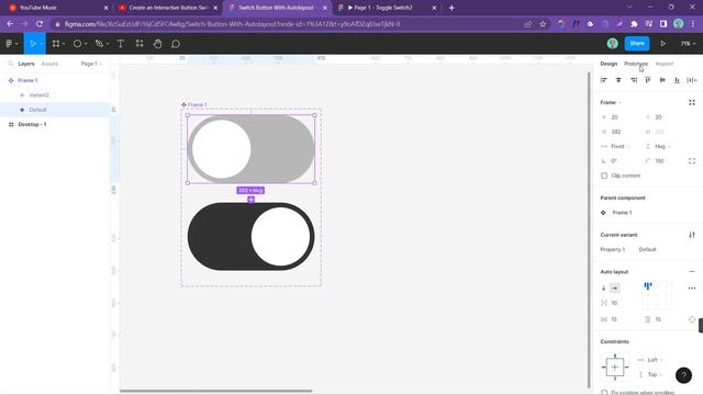 Switch Button With Autolayout in #figma @theashucreates #graphicdesign #webdesign смотреть онлайн