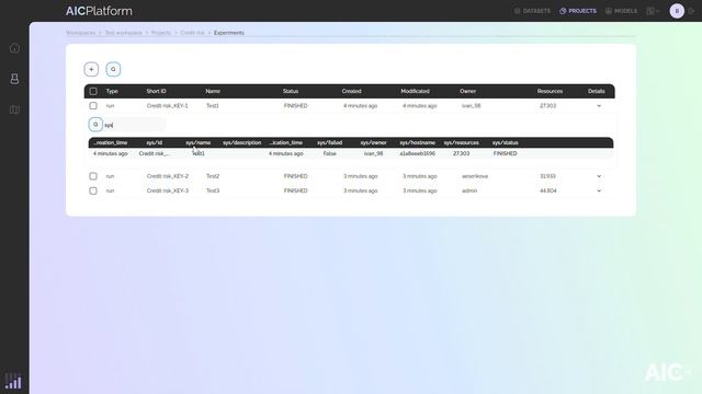 AIC Platform - демонстрация возможностей среды для управления жизненным циклом AI