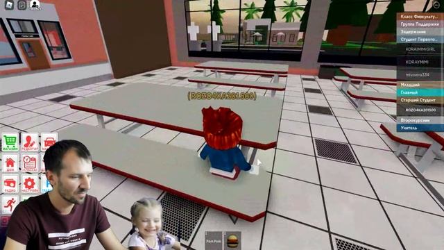 Алиса пошла в школу в ROBLOX роблоксе вместе с Папой, было круто! | A&G смотреть онлайн