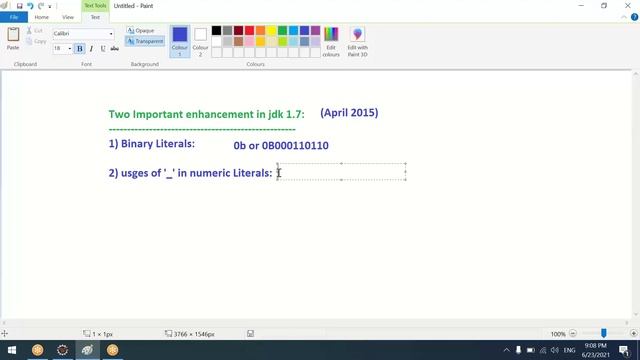 #9 Core Java | jdk 1.7 enhancement | binary literals and underscore in numberic data смотреть онлайн